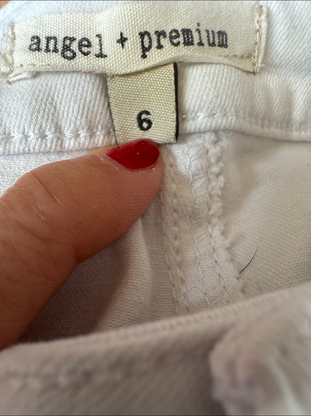 Angel White Denim Jeans with Blue Tropical Print - Picture 6 of 7